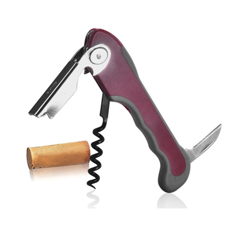 BR-WO25 Soft Grips Handle Wine Bottle Opener